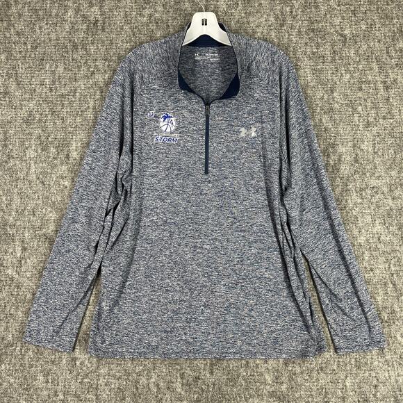 Under Armour Mens 2XL Blue Pullover Loose Heatgear Lightweight Wicking Quick Dry - Picture 1 of 7